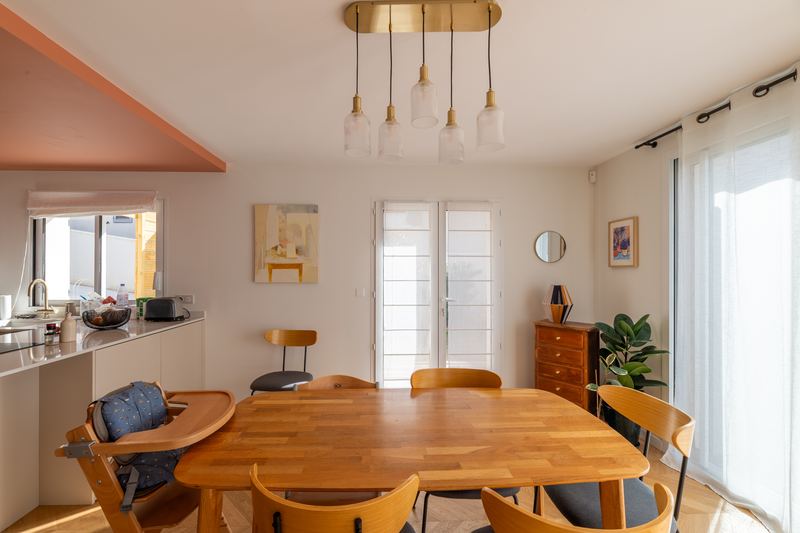 Salon rénové, rénovation intérieure à Caluire-et-Cuire
